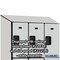 Salsbury Industries 3 Tier Designer Locker, 54"Wx76"Hx24"D, 9 Door, Gray 18-23364GRY - alternate 4